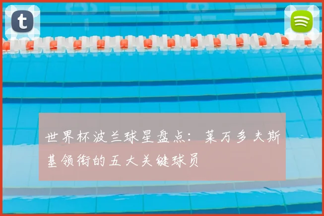 世界杯波兰球星盘点：莱万多夫斯基领衔的五大关键球员